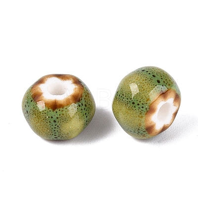 Vintage Handmade Porcelain Beads PORC-Q006-07M-1
