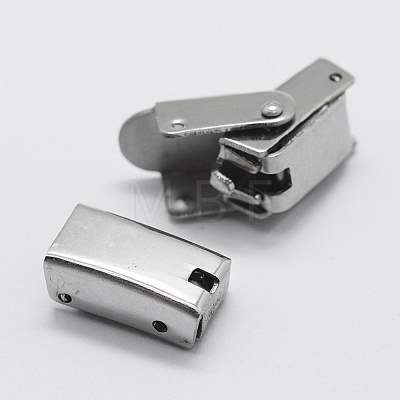 201 Stainless Steel Watch Band Clasps STAS-K173-01A-1