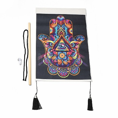 Cloth Wall Hanging Tapestry HJEW-M003-02A-1