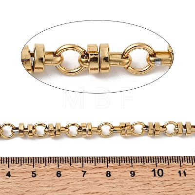 304 Stainless Steel Flat Round Link Chains CHS-K024-13G-1
