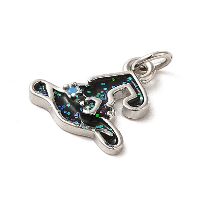 Halloween Sequins Brass Enamel Pendants LS-KK-A203-02P-1