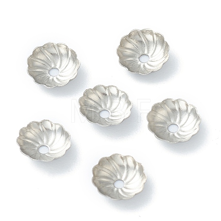 Non-Tarnish 304 Stainless Steel Bead Caps STAS-H149-26A-P-1