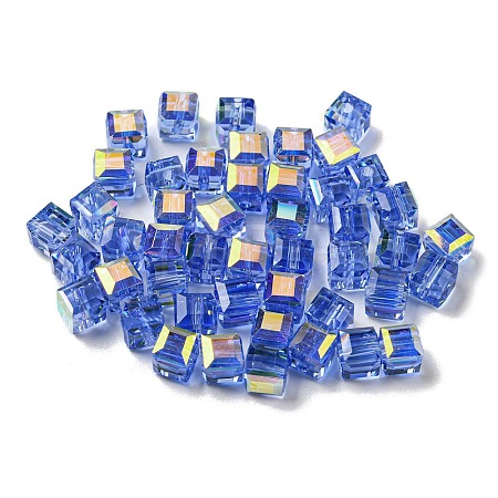 Electroplate Glass Beads EGLA-Z004-04A-08-1