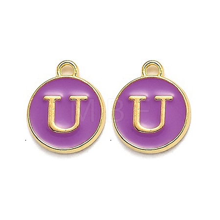 Golden Plated Alloy Enamel Charms LS-ENAM-Q437-12U-1