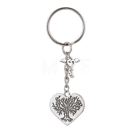 Valentine's Day Heart Alloy Pendant Keychain KEYC-JKC00625-04-1