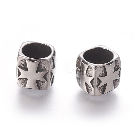 304 Stainless Steel Beads STAS-E452-35AS-1