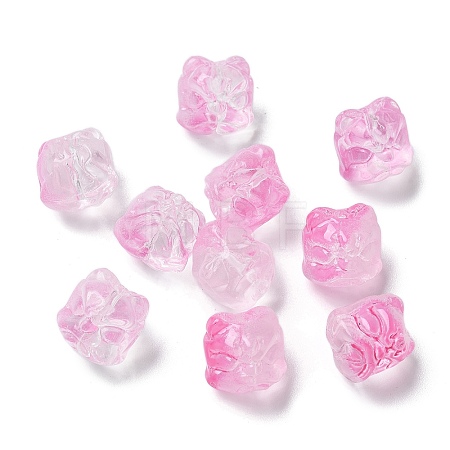 Baking Paint Transparent Glass Beads X1-GLAA-C035-01I-1