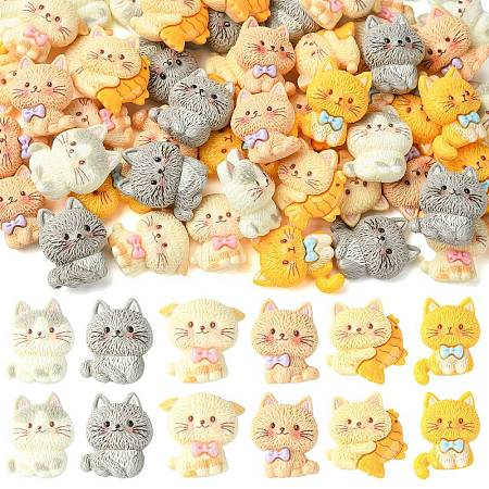 60Pcs Resin Cabochons RESI-CJZ0001-07-1