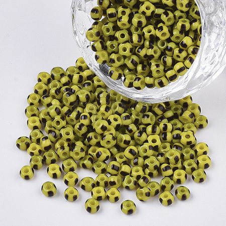 FGB 8/0 Grade A Round Glass Seed Beads SEED-S030-429-1