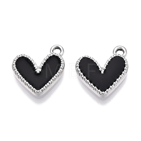 Rack Plating Alloy Enamel Charms ENAM-N056-343P-A-1