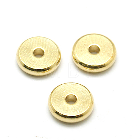Brass Spacer Beads KK-E357-7mm-G-1