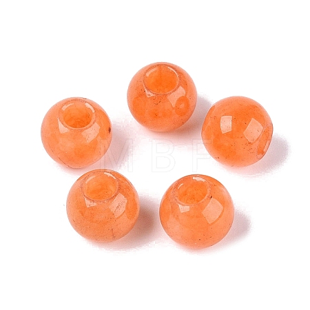 Natural White Jade European Beads G-Q607-01A-15-1