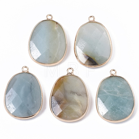 Natural Amazonite Pendants G-T131-08C-1