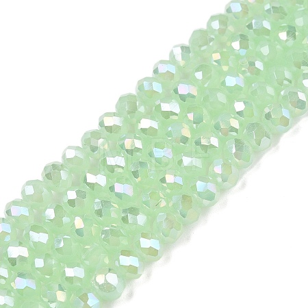 Electroplate Glass Beads Strands EGLA-A044-J4mm-B01-1