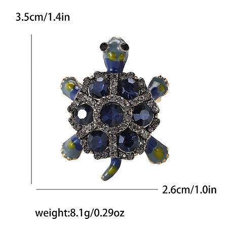 Alloy and Glass Rhinestone Brooch PW-WG937A4-01-1