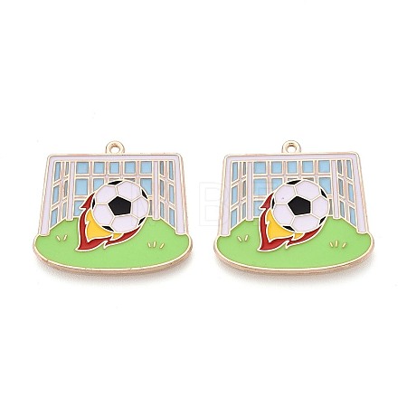 Alloy Enamel Pendants ENAM-T025-01G-12-1