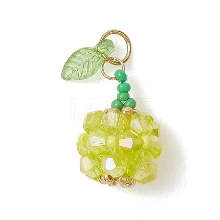Glass Pendants PALLOY-MZ01248-03-1