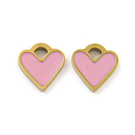 316 Surgical Stainless Steel Enamel Charms STAS-M073-37A-02G-1