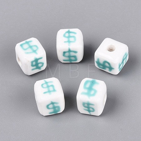 Handmade Porcelain Beads PORC-N012-13C-1