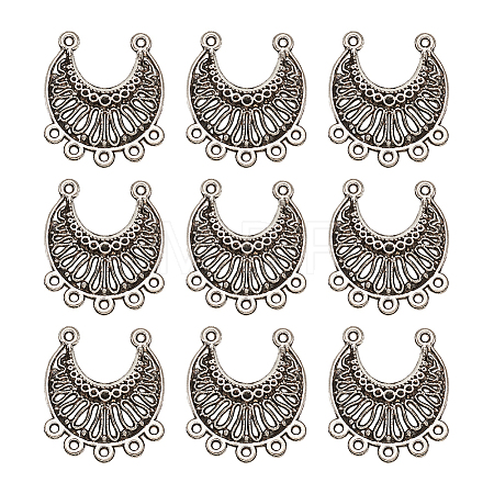 Tibetan Style Alloy Chandelier Components Links PALLOY-TA0001-21AS-1