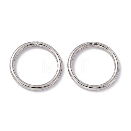 Non-Tarnish 304 Stainless Steel Jump Rings STAS-C040-01M-P-1