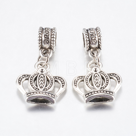 Tibetan Style Alloy European Dangle Charms PALLOY-F199-37AS-1