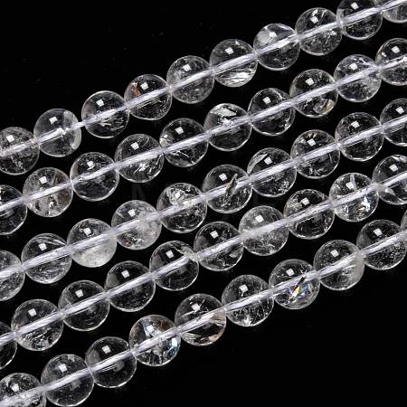 Natural Quartz Crystal Beads Strands G-H236-05B-10mm-1