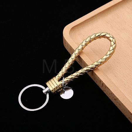 PU Leather Knitting Keychains KEYC-PW0002-002A-20-1