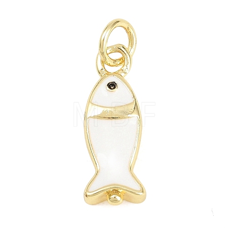 Brass Enamel Pendants KK-F938-20G-01-1