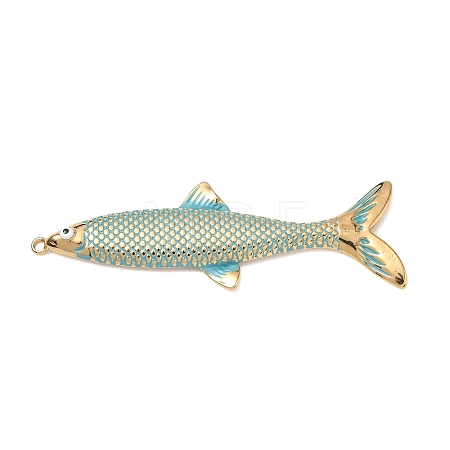 304 Stainless Steel Enamel Big Pendants SA-CBA800D-02F-G-1