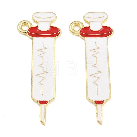 Medical Theme Alloy Enamel Pendants AL-CBA2919-03G-04C-1