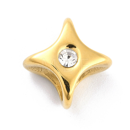 Ion Plating(IP) 304 Stainless Steel Slide Charms STAS-I190-27G-1