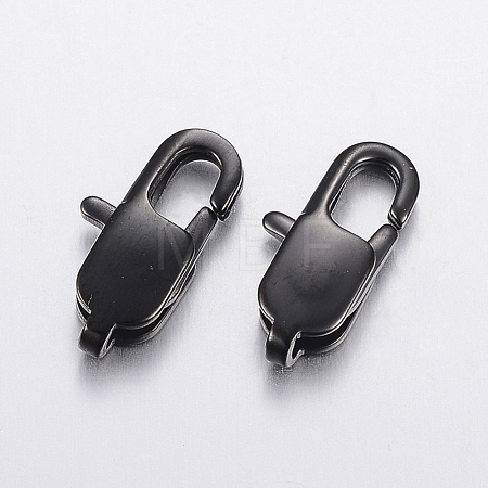304 Stainless Steel Lobster Claw Clasps Ion Plating(IP) STAS-F148-11x5.5-08B-1
