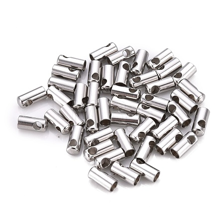 Tarnish Resistant 201 Stainless Steel Cord Ends STAS-F250-10P-M-1