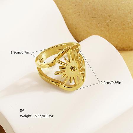 304 Stainless Steel Finger Rings for Women ON6968-7-1