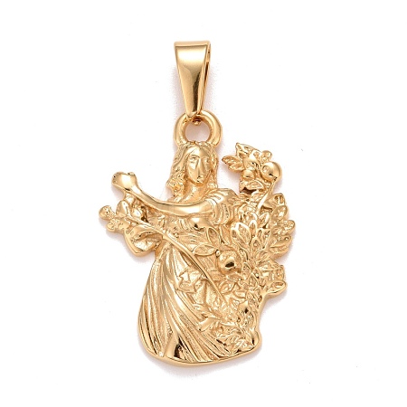 Ion Plating(IP) 304 Stainless Steel Pendants X-STAS-D165-14G-07-1