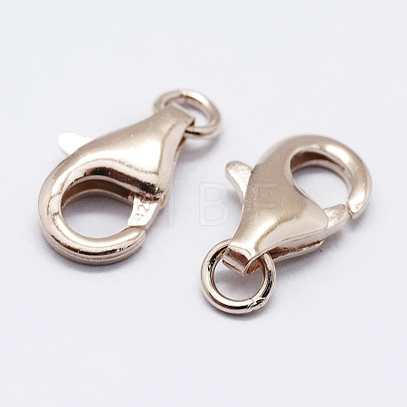 925 Sterling Silver Lobster Claw Clasps STER-K167-074B-RG-1