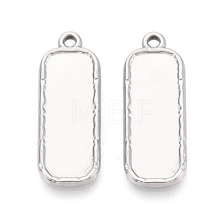304 Stainless Steel Pendant Cabochon Settings STAS-N108-62P-1
