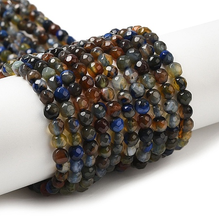 Natural Agate Beads Strands G-H302-A01-07-1