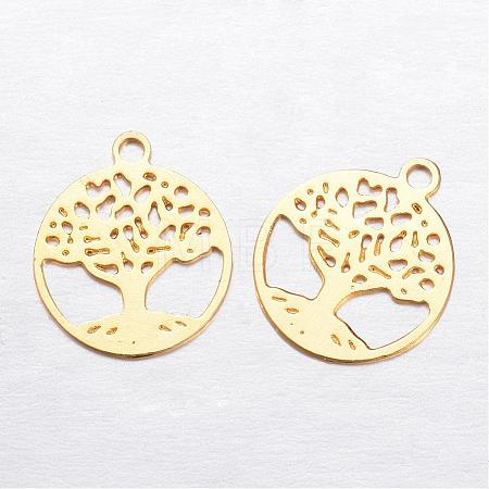 Brass Charms KK-P049-07G-1