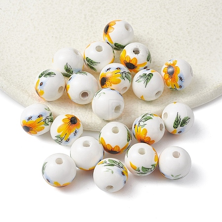 Handmade Porcelain Beads PORC-YW0001-07D-1