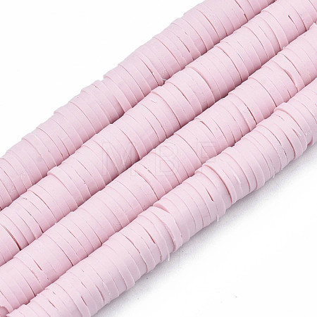 Handmade Polymer Clay Beads Strands CLAY-R089-6mm-049-1