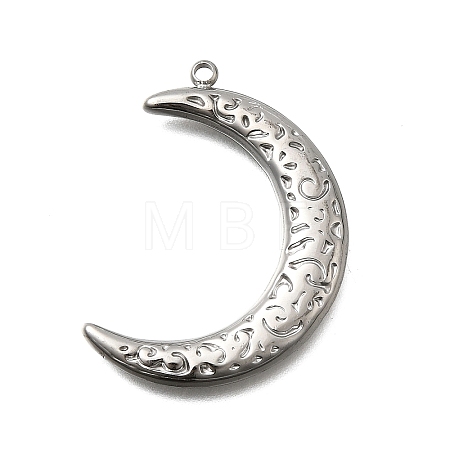 304 Stainless Steel Pendants STAS-Z163-09P-1