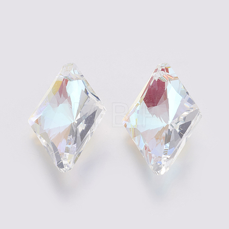 K9 Glass Rhinestone Pendants GLAA-K034-I03-1