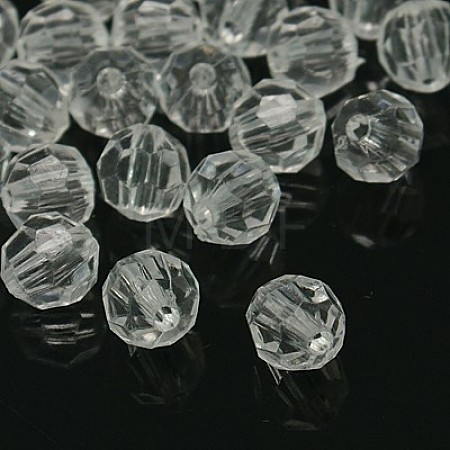Transparent Acrylic Beads X-DB8mmC01-1