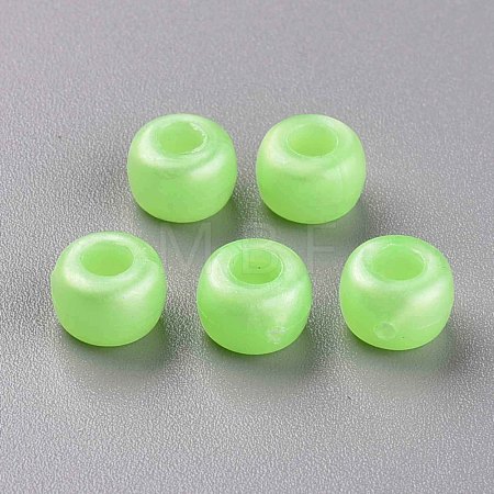 Plastic Pearlized Beads KY-R019-01G-1