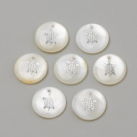 Freshwater Shell Pendants SHEL-Q010-005P-1