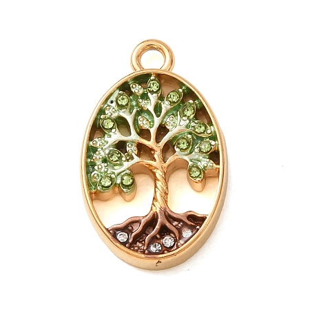 304 Stainless Steel Rhinestone Pendants SA-CBA59D3-04G-01-1