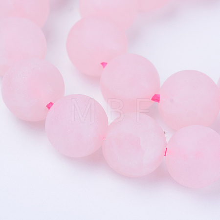 Natural Rose Quartz Beads Strands X-G-Q462-10mm-11-1