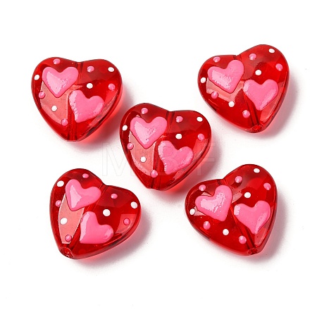 Glass Enamel Beads GLAA-Q125-01A-05-1